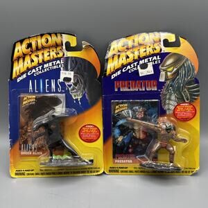 1994 Kenner Action Masters Aliens Queen Alien Predator Set of 2 Die Cast
